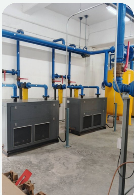 Compressed air piping system installed by World Prod